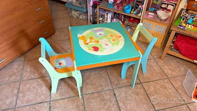 Set Tavolo + 2 Sedie in legno SEVI GANG