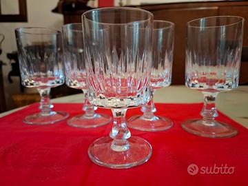 Set di bicchieri in cristallo