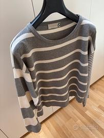 Maglione HAVE ONE donna asimmetrico a righe