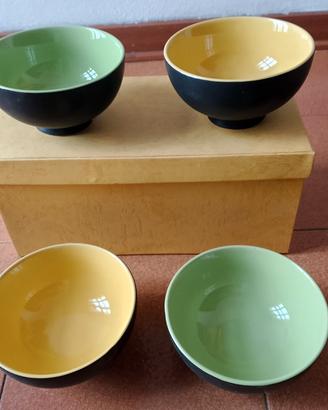 4 ciotole in ceramica 