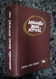 ANNUARIO DEGLI ATTORI 1981 European player CINEMA