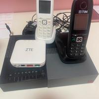 Modem tim con due telefoni cordless