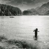 Fotografia Infrarosso Engadina Lago Sils Alluminio