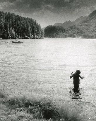 Fotografia Infrarosso Engadina Lago Sils Alluminio