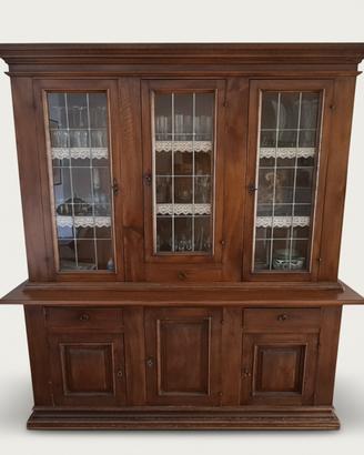 Credenza Cristalliera in Stile Arte Povera