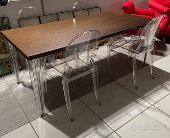 KARTELL  SEDIE POLTRONCINE   LOUIS  GHOST CRISTAL
