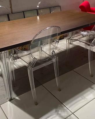KARTELL  SEDIE POLTRONCINE   LOUIS  GHOST CRISTAL