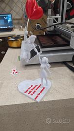 statua innamorati frase personalizzabile