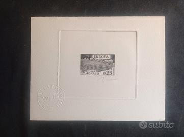FRANCOBOLLO (MONACO) *EUROPA CEPT* PROVA D'ARTISTA