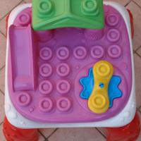 clemmy tavolo mattoni gomma costruzioni clementoni