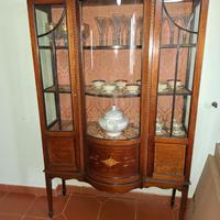 Antiquariato-Vetrina Inglese Luigi XVI