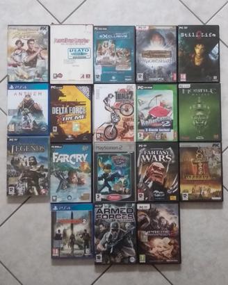 Lotto giochi PC, PS2, PS4 - Ratchet & Clank 2 ecc