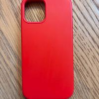 cover iphone 12/12pro silicone rossa