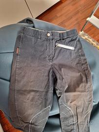 pantalone da equitazione blu, da donna