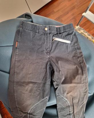 pantalone da equitazione blu, da donna