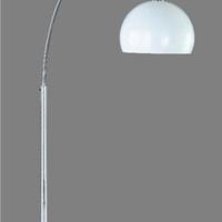 Piantana ad arco cromata base in marmo di Perenz