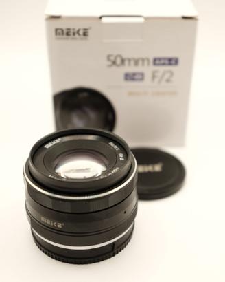 Obiettivo MEIKE 50 mm F/2 per Fujifilm X-mount