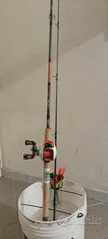 Canna da pesca casting combo