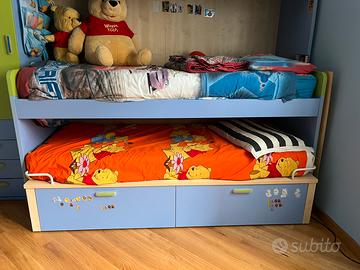 Letto a castello , 2 letti singoli