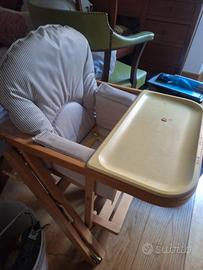 Seggiolone in legno Reguitti