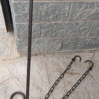 Antica bilancia stadera in ferro pesa da 10 a 135