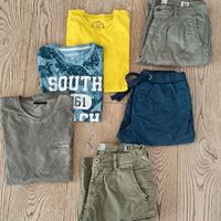 set estivo bambino 11-12 anni T shirt e shorts 