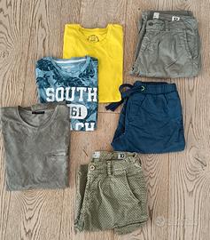 set estivo bambino 11-12 anni T shirt e shorts 