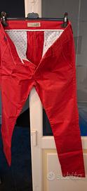 pantaloni uomo rossi