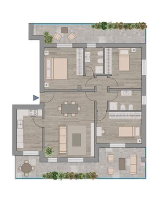 Quadrilocale con spese condominiali incluse