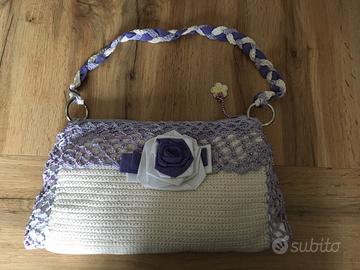 Borsa uncinetto fatta a mano, unica.