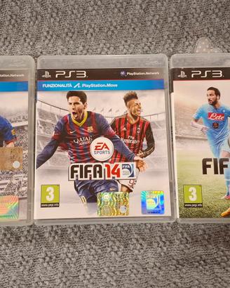 Lotto 3 giochi fifa per PS3