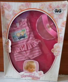 Sbrodolina vintage abito rosa nuovo anni 80 GIG