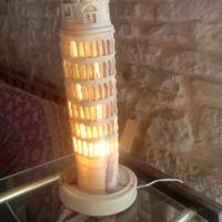 lampada vintage, torre di Pisa, altezza 36 cm