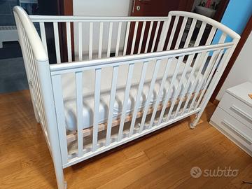 Lettino neonati bambini 0-3 anni Pali ciakBianco

