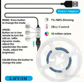 Striscia LED RGB per retroilluminazione TV Cambio 