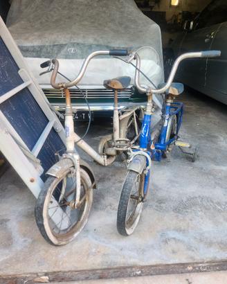 Coppia di biciclette Graziella primi anni