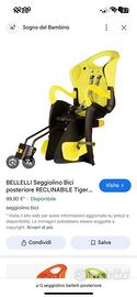 SEGGIOLINO BICI POSTERIORE RECLINABILE