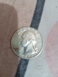 mezzo quarto di dollaro del 1964 in argento 900