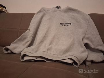 Felpa ESSENTIALS FEAR OF GOD grigia 
