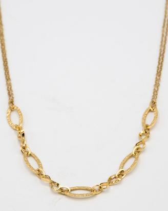 Collana in oro giallo 9 kt con centrale S.3