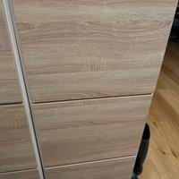 Scarpiera  noce chiaro