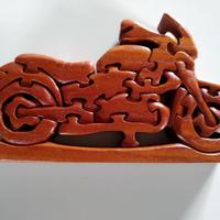 Puzzle Moto 3D in legno fatto a mano