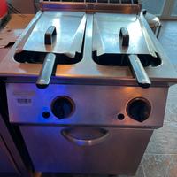 Friggitrice a gas 10+10 lt vasca libera