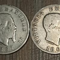 #1927 - 2 monete Regno d’Italia 1 Lira Argento