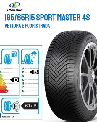Pneumatici Gomme Ling Long 195/65/15 91H