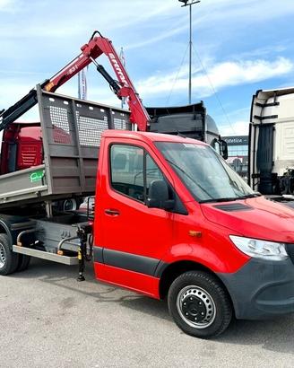 MERCEDES SPRINTER ribaltabile + GRU NUOVA