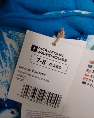 Tuta da sci nuova 7/8 anni