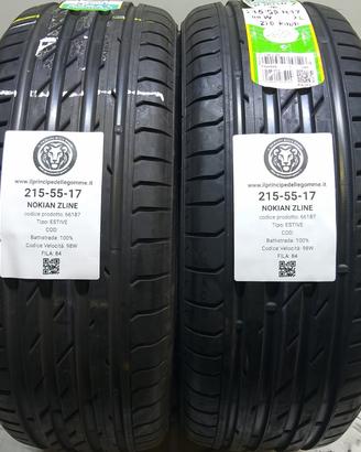 2 GOMME 215 55 17 NOKIAN A66187