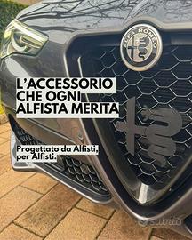 Logo calandra Alfa Romeo Stelvio/Giulia 16/22