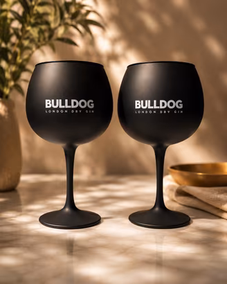 Set 2 Bicchieri Bulldog Gin Neri – London Dry Gin